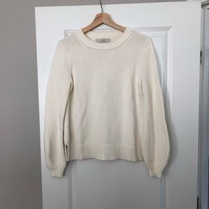 Cream long sleeve sweater